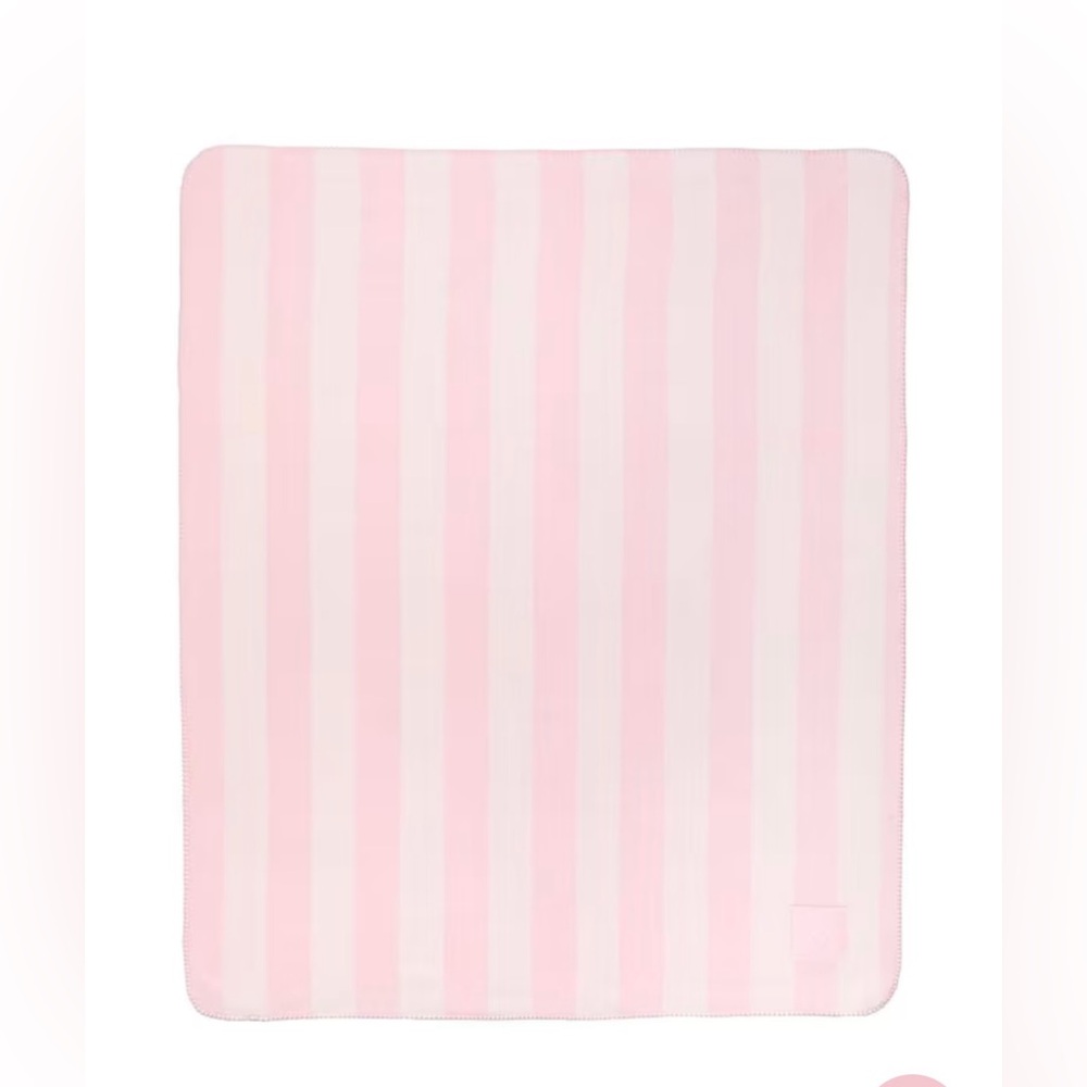VICTORIA SECRET FAUX FUR TOTE,COZY FLEECE BLANKET,T-JAMA  WITH PINK STRIPE - Picture 5 of 12